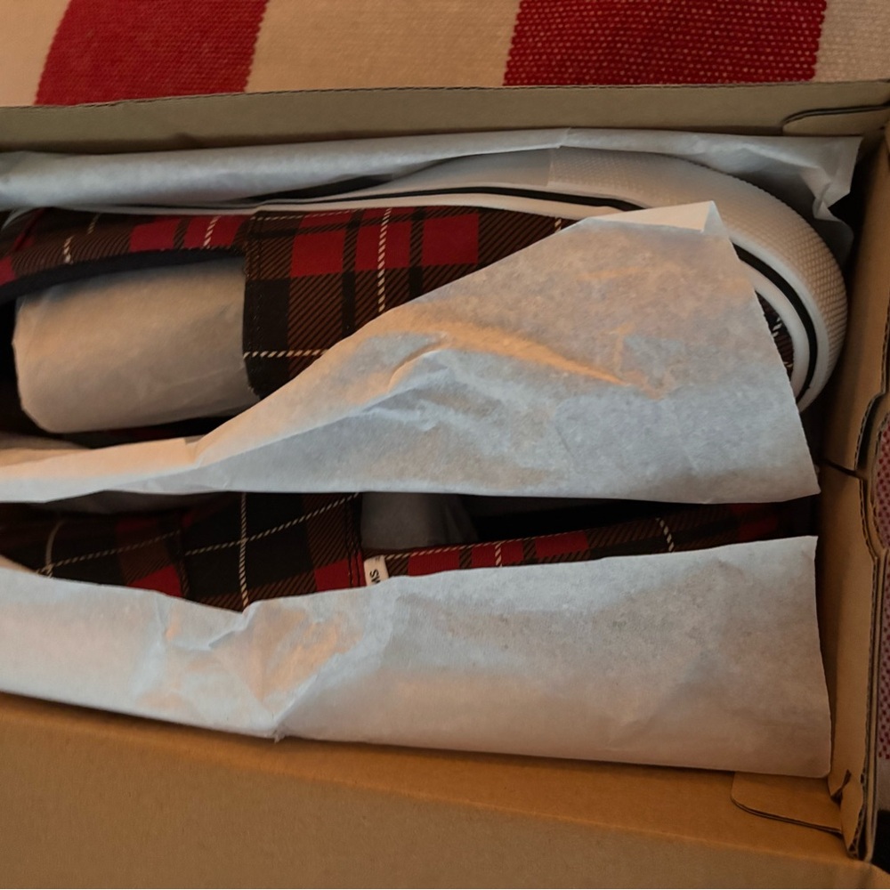 TOMS Alpargata Fenix Slip On - Red Tartan - Picture 4 of 4